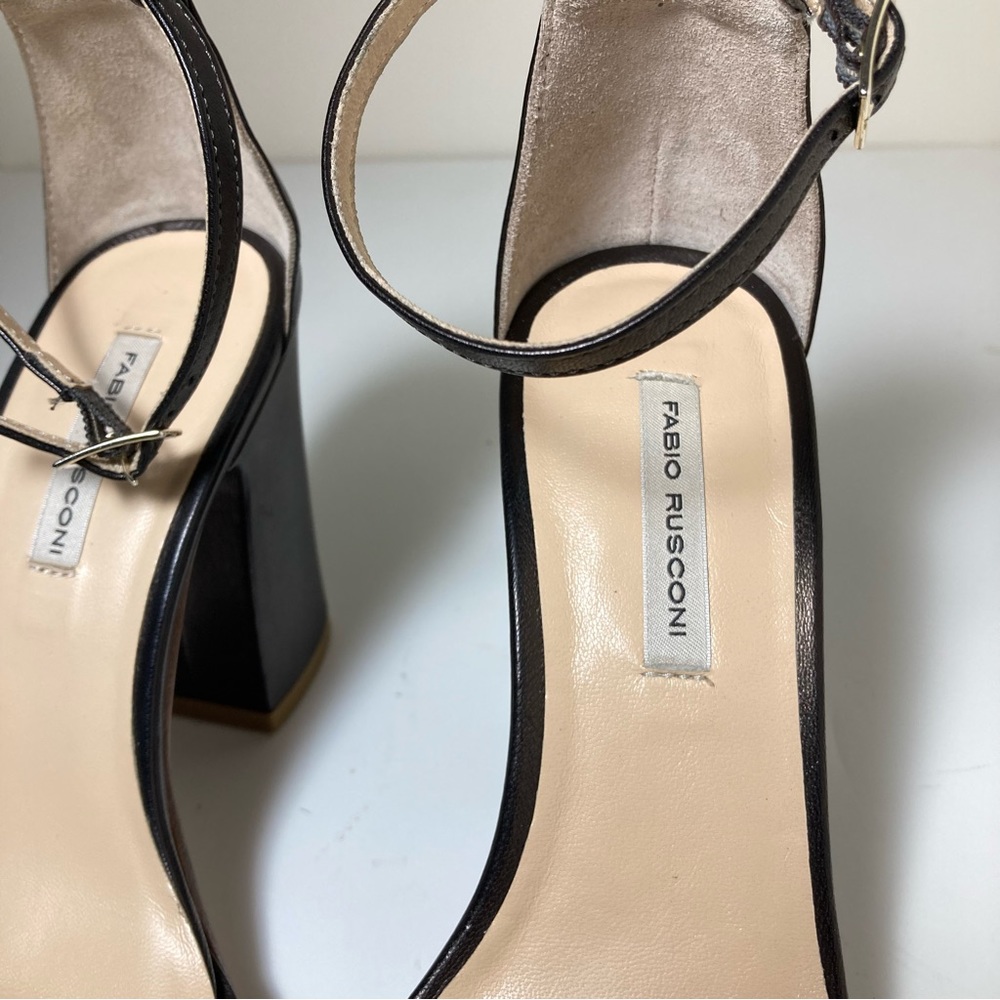 Fabio Rusconi Metallic Bronze Ankle Strap Sandal Heels size 6 - Picture 5 of 7